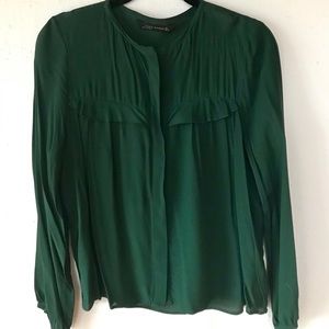 Emerald green Zara blouse
